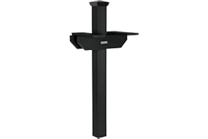 HIGHWOOD Hazelton Side-by-Side Mailbox Post, Black