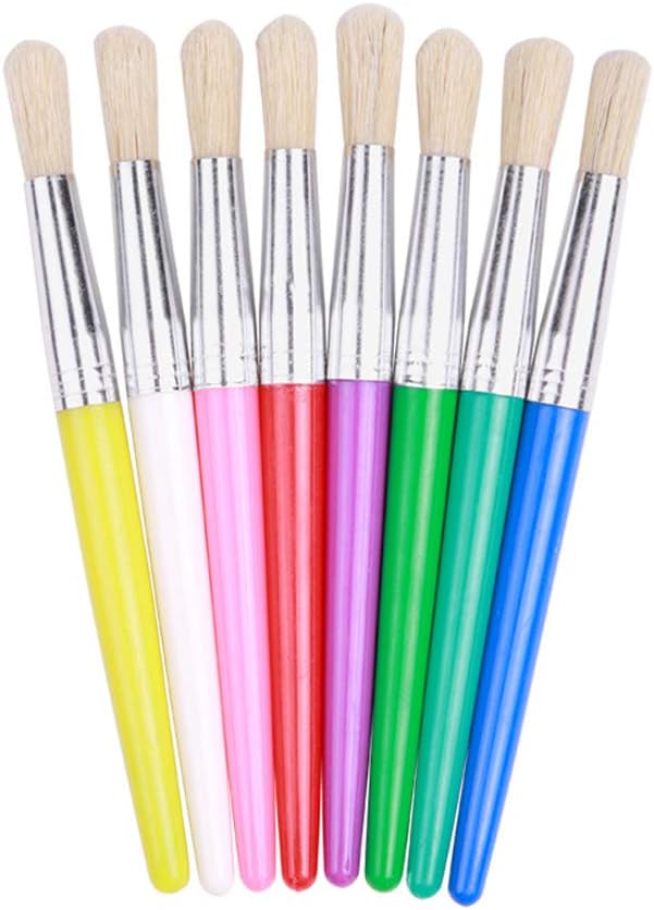Brosse A Poils Brosse De Peinture Enfants Peinture Kits Brosses De Peinture Enfant Pinceaux Plats Et Ronds Natuce 10pcs Pinceaux De Peinture Peinture Brosse Pour Enfants Bebe Debutant Peinture Pinceaux Jeux Et