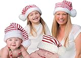 Huggalugs Baby, Toddler or Adult Santa Elf Stocking Hat