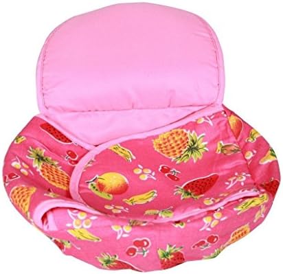 ABbuy Roti Cotton Cloth Basket, Washable with Chain, Traditional Roti Rumals with Assorted Colour, 100% Pure Cotton Cover Size :- 9 * 24 * 24 cm