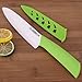 Ceramic Chef Knife, CUSIBOX Ultra Sharp Professional 6-Inch Ceramic Kitchen Chef's Knife with Sheath Cover (Green) …