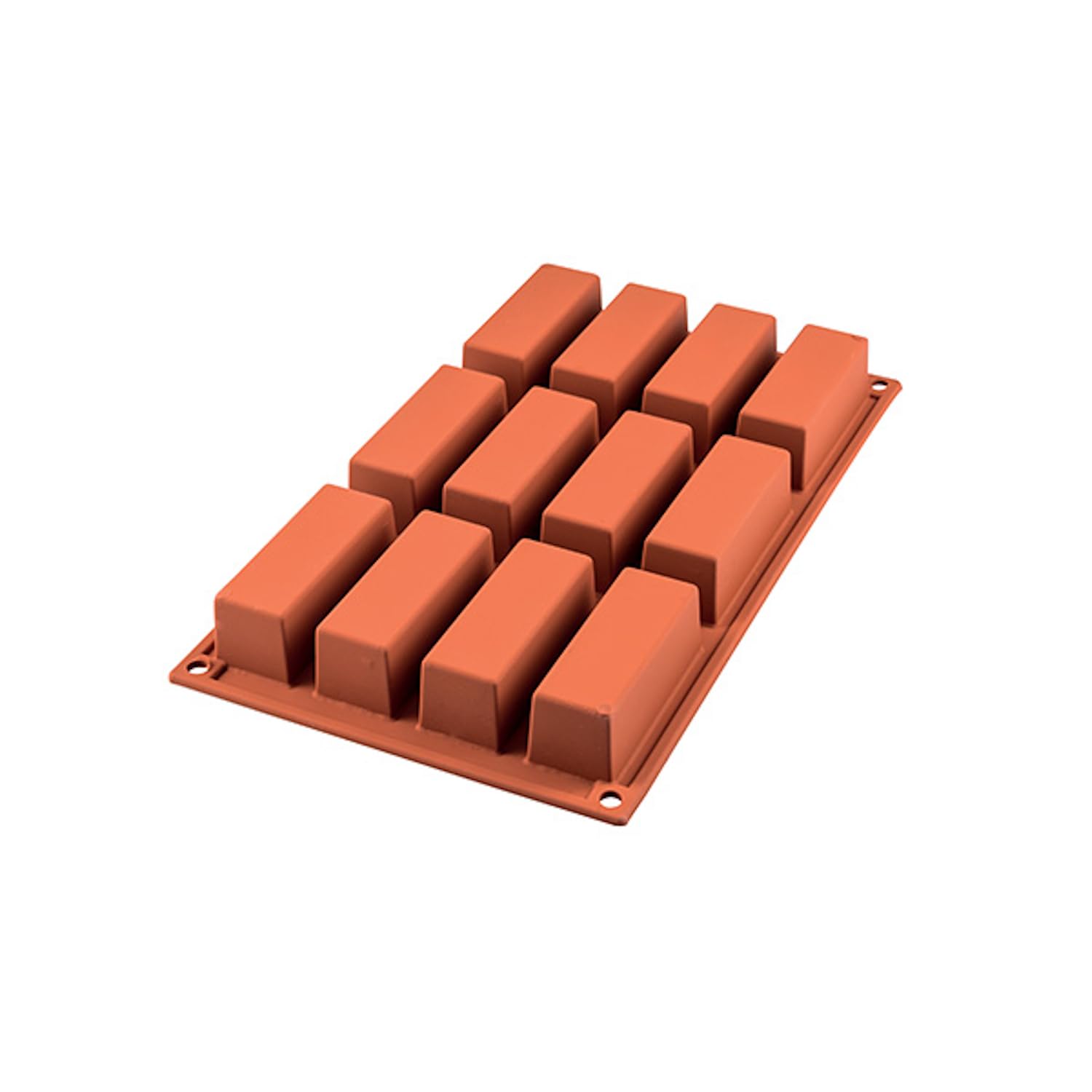 Silikomart Silicone Mould Mini Rectangular Cakes, Terracotta