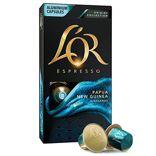L'OR Espresso Pods, 50 Capsules Papua New Guinea, Single Cup Aluminum
