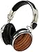 Symphonized Wraith 2.0 Bluetooth Genuine Wood Wireless Headphones with 3.5mm Cable Included for Wired Use. (Zebra Wood)