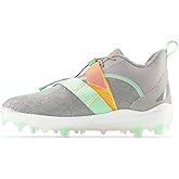 New Balance Unisex FuelCell Lindor V2 Comp Baseball Shoe,Team Away Grey/Electric Jade/Neon Dragonfly,Men 10.5 / Women 12 Wide