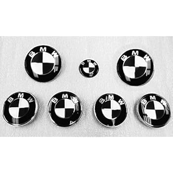 MATTE BLACK Sticker Overlay Vinyl for All BMW Emblems Caps Logos Roundels