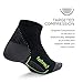 Feetures! Men's Plantar Fasciitis Relief Athletic Sock, black, Large (US Mens 9-12/US Womens 10-13)