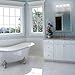 Westinghouse Lighting 6659500 Traditional Four-Light Indoor Vanity Light Fixture, White Finish