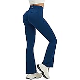 baleaf Women's Yoga Pants with 4 Cargo Pockets Scrunch Workout Flare Leggings High Waist Casual Gym Bell Bottom