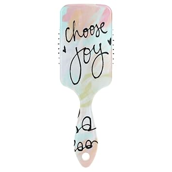 Amazon Com Cutexl Women Hair Brush Abstract Choose Joy Quote