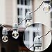 TecUnite 20 Pack Wind Spinner Swivel Hooks Clips for Hanging Wind Spinners Chimes Crystal Twisters Garden Bells Party Supply