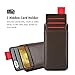 iPhone X Wallet Case, iPhone X Case with Card Holder, LAMEEKU Shockproof iPhone X Case with Hidden Card Slots & Zipper Cash Pocket Cover for Apple iPhone X (iPhone 6 - Brown)