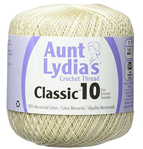 Aunt Lydia's Crochet Thread - Size 10 - Ecru (2-Pack)