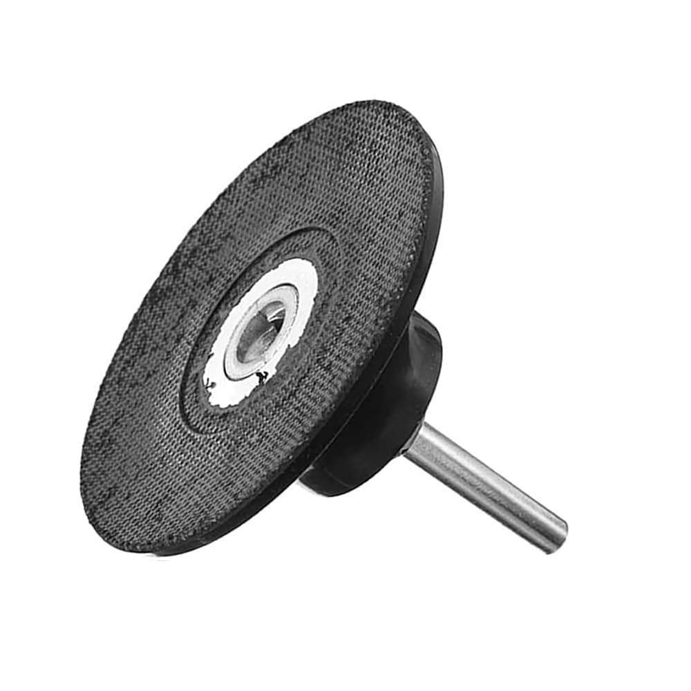 MiJunHD 3inch Sanding Disc Pad Holder, 6mm Mandrel Quick Change Grinding Backing Pad for Die Grinder Rotary Tool (1 Piece）