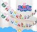 Birthday Banner ❤Peppa Pig Birthday Decoration Flag Peppa Pig Flag for Birthday Decoration (with One Bonus Sheet of Sticker)
