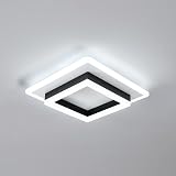 DELIPOP Square LED Ceiling Light 30W 6500K 3375LM Modern Black White view 9