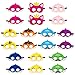 BeYumi 20Pcs Little Shark Masks Set Doo Doo Shark Party Favors Children Cosplay Soft Mask Half Masks Birthday Themed Party Masks Cute Shark Felt Masks for Kids Boys Girls