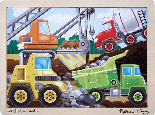 Melissa & Doug Construction Site 12 Piece Jigsaw Puzzle