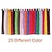 Paxcoo 100Pcs 9 Inch Nylon Coil Zippers Bulk for Sewing Crafts (Assorted Colors)