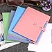 BTSKY Expanding File Folder- Smiling Face A4 and Letter Size Archival File Holder Organizer, 5 Pockets (Pink)