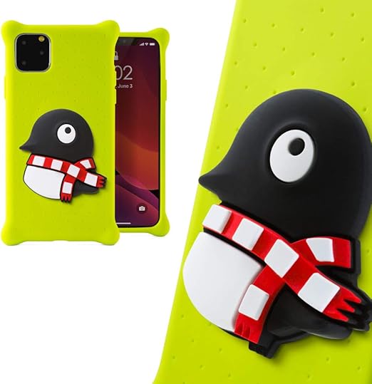 Amazon Com Bone Silicone Iphone 11 Pro Case Cute 3d Animal Cartoon Design Protective Case For Iphone 11 Pro Phone Bubble Figure Series Maru Penguin