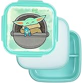 Yoobi Star Wars X Grogu Bento Box and Ice Pack for Kids & Tweens – 3 Compartment Lunch Box, Dishwasher & Microwave Safe Food Container – BPA & PVC Free, Leakproof