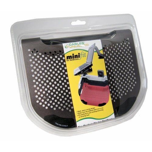 Cables Unlimted FANNBCOOL3 MiniFit Slate Grey Metal Netbook Cooler with Fan