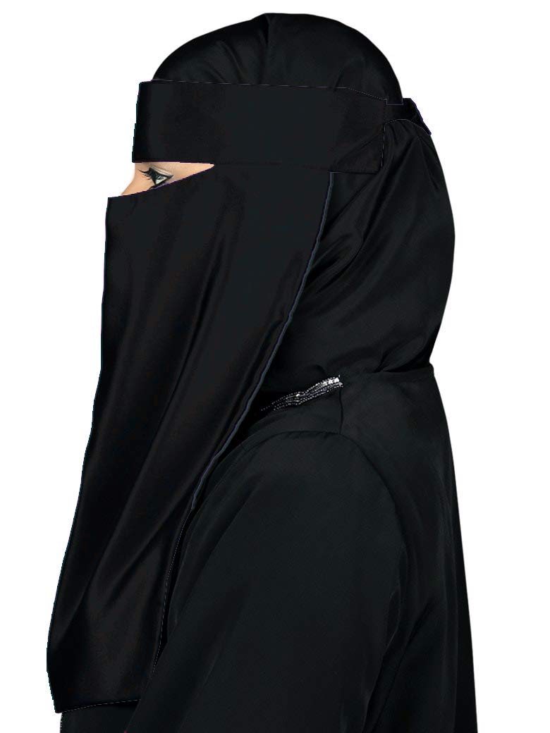 MyBatua Single Layer Niqab, Saudi Style, Muslim Face Veil, Wholesale Price, 1pc NQ-009