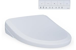 TOTO® WASHLET®+ S7A Electronic Bidet Toilet Seat, EWATER+® Bowl and Wand Cleaning, Auto Open and Close Classic Lid, Elongated, Cotton White - SW4734AT40#01