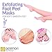 Genation Exfoliant Foot Peel Mask - All-Natural Antifungal Peeling Treatment For Soft Smooth Feet- Dead Skin & Callus Remover Repairs Cracked Rough Dry Soles & Heels (2 Pair) Lavender Scented