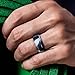 ThunderFit Silicone Men’s Wedding Rings, 10mm Wide 2.5mm Thick Rubber Wedding Bands-Variety Multipack 1-7