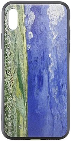 Moode iPhone X black TPU case with painted back Van Gogh Art-Wheatfield Under Thunder clouds