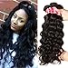 Nadula Brazilian Virgin Hair With Closure Natural Wave Hair Bundles With 4×4 Free Part Lace Closure 8A Brazilian Natural Wave Weave Cheap Remy Human Hair Entension Natural Color (16 18 20+14 Closure)