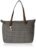 Fossil Rachel TOP Zip Tote Bag, Black Stripe