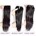 Topwigy Women's 100% Unpressed Brazilian Virgin Lace Closure Free Part Natural Straight Human Hair Closure Piece (4