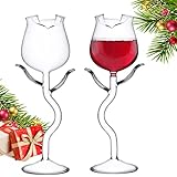 INFTYLE [Gift Set] Rose Cocktail Glass Wine Goblet