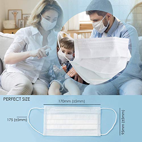 Disposable Face Masks 3 Ply Disposable Face Masks Level 3 White Fave