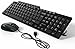 OfficeTec Wired USB Keyboard and Five-Button Optical Mouse Combo- Mac & PC (KB202)