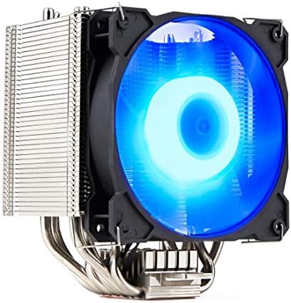 Gelid Solutions Sirocco - High performance tower CPU air cooler with PWM RGB fans | 6 U-Staked Power Heat Pipes | Advanced copper based heat sink nickel plating TDP 200W