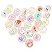 Pllieay 24 Pieces Clear Bouncy Balls Fruit Mini Rubber Bouncing Ball for Class Activities and Kids Playtime