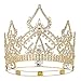 DcZeRong Queen Crowns Gold Women Crowns For Prom Pageant Party Queen Rhinestone Full Crowns