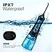 iTeknic Cordless Water Flosser for Teeth Dental Oral Water Irrigator portable with 300ml Water Tank, 5 Jet Tips Teeth Cleaner for Braces, 3 Modes, IPX7 Waterproof, USB Rechargeable, 1 Tips Box (black)