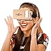 Google Cardboard, SARLAR 3D VR Headset DIY Goggles Virtual Reality Movies and Video Games Viewer Kit For All 3.0