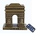ZOVIE Metal Paris Arch of Triumph Statue Figurine Home Desktop Décor Souvenir Artificial World Famous Buildings Sculpture(3.2in Top)