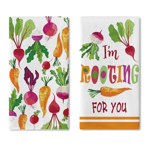Croar Vegetable Theme Kitchen Dish Towels