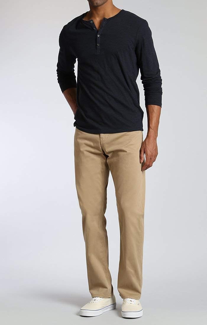 Mavi Men's Matt Classic Mid-Rise Relaxed Straight-Leg Pants: Clothing