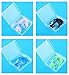Odowalker Swimming Earplugs with String Waterproof Silica Gel Silicone Anti-lost Swim Ear Plugs and Nose Clips Clamp Cover,Pack of 4 Colors with 4 Cases