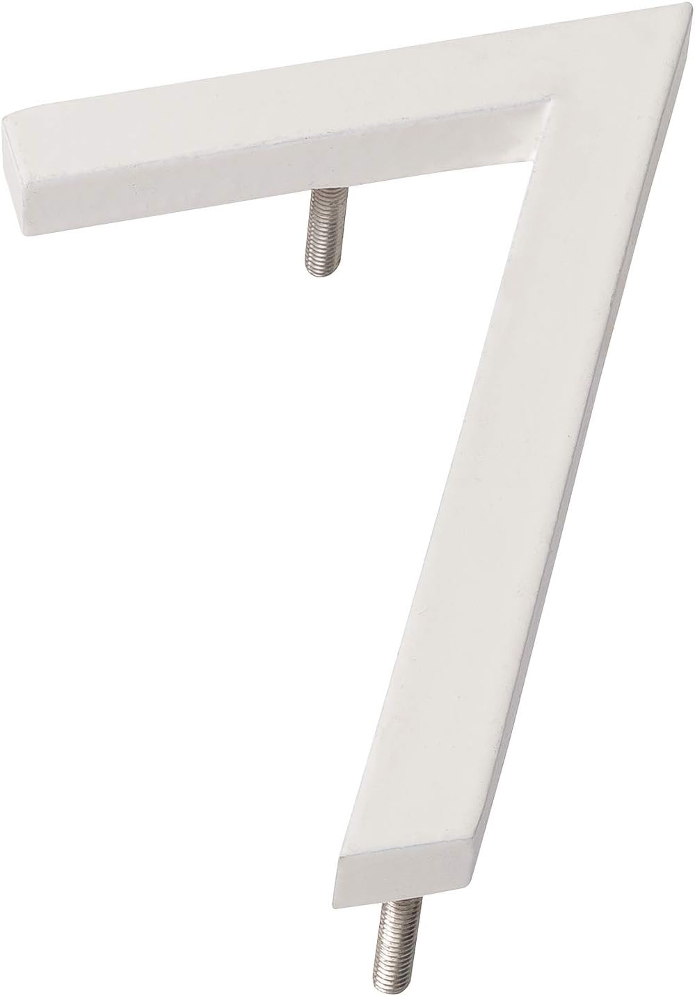 Address Signs - Montague Metal Products MHN-8-F-WE1-2 Solid Brushed Aluminum Modern Floating Address House Numbers, 8