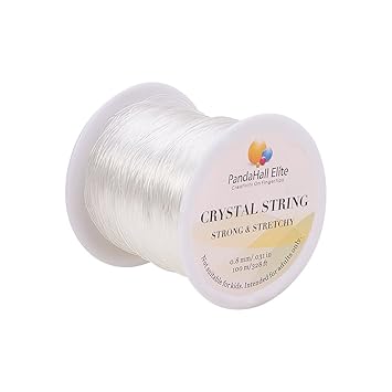 【クリックで詳細表示】PandaHall Elite 約100m/巻き ゴム紐 オペロンゴム 直径0.8mm シリコンゴム 通しワイヤー 強力な伸縮性 DIY用 手芸用品 ジェリー作り 素材 アクセサリーパーツ クリア