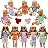 ZITA ELEMENT 5 Sets Baby Alive Doll Clothes with 2 Underpants and 2 Headbands for 14-16 Inch Dolls and American 18 Inch Girl Doll